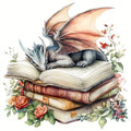 TCDZMYGS Stamped Cross Stitch Kits for Beginners-Book Dragon,14x14in - color: cross stitch-dragon