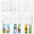 ORIGACH 4 Sheets Water Soluble Embroidery Patterns Stabilizers - 16 Pcs Pre-Printed Landscape Bookmark Designs - Stick & Stitch Embroidery Paper for Hand Sewing Lovers - color: Landscape Bookmark