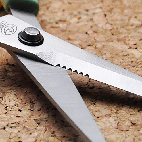 CANARY Japanese Craft Scissors with Wire Cutter 6.8", Soft Grip Handle, Sharp Japanese Stainless Steel Blade, Made in JAPAN, Green - size: Craft (Soft Grip)