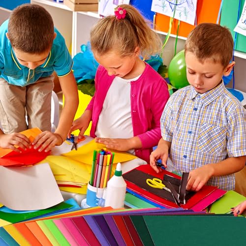 10PCS Multicoloured Self Adhesive Felt Fabric Sheets Sticky Felt Sheets for Craft Supplies Art Home Making（8.3" x 11.8"/20 x 30cm） - color: Multicolor