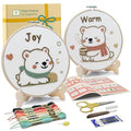 Bradove Bears Embroidery Kit for Beginners with Patterns - color: Bear