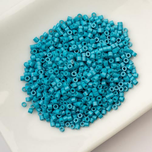 John Bead 25g Cylin Beads Opaque Blue Lagoon 11/0 Glass Cylindrical Seed Beads for Jewelry Bracelets Necklaces Earrings Making Embroidery - color: Blue Lagoon