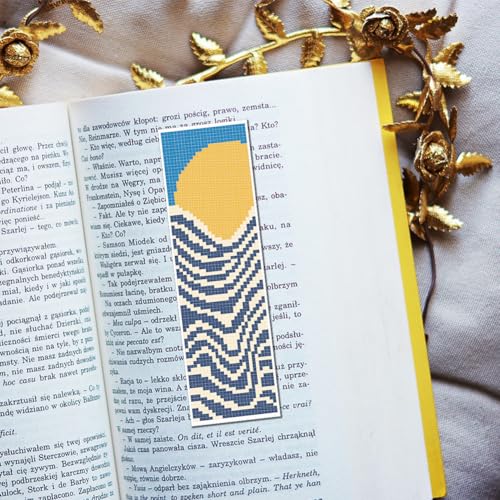 FREEBLOSS 6 Set Cross Stitch Bookmark Kits Bohemian Style - style: Abstarct Blocks