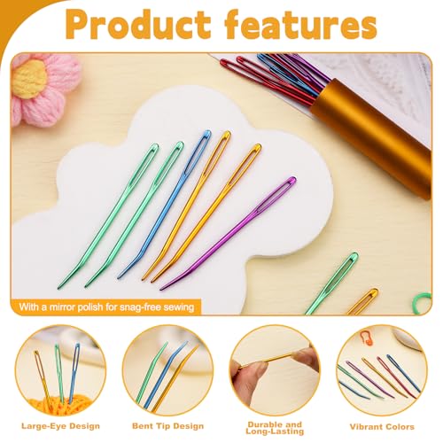 UOOU 10 Pcs Yarn Needles, Darning Needle, Tapestry Needles for Yarn