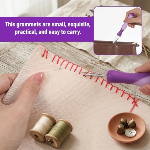 3 PCS Seam Rippers for Sewing, Purple Ergonomic Seam Ripper, Rubber Grip Embroidery Removal Tool for Hand Sewing, Knitting, Cross Stitching, Embroidery(Purple)