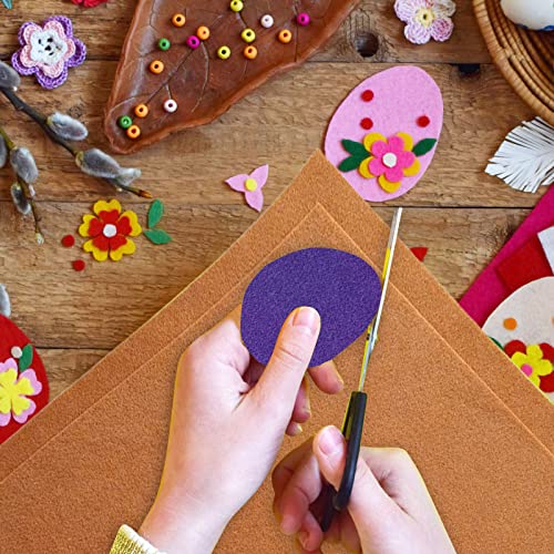 Jtnohx Color Felt Fabric Soft Felt Sheets for Crafts Brown 20Pcs 8"x12" - color: Brown