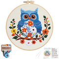 Louise Maelys Owl Embroidery Kit for Beginners Cross Stitch Kit for Adults - color: color7