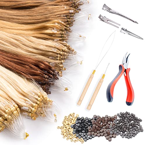 5 Pcs Hair Extension Loop Needle Threader for Micro Nano Rings