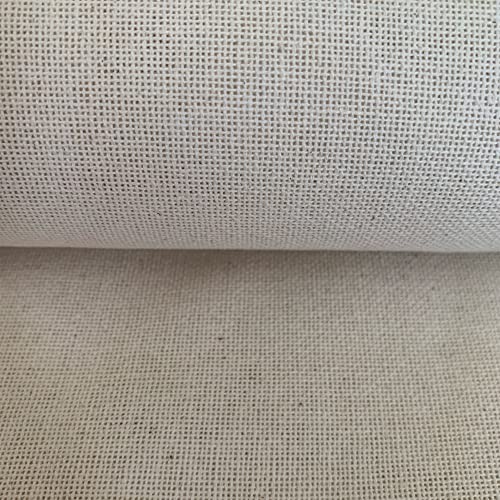 32 Count Evenweave Cloth Embroidery Cross Stitch Fabric, Natural Warm Color Ecru, W59 x L39 - size: W59" x L39"