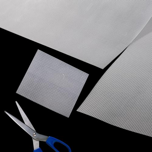 6 PCS 14 Count Plastic Mesh Canvas Sheets, 11x8.2 inch Plastic Cross Stitch Canvas for Cross Stitch, Embroidery, Knit,Crochet DIY Projects and Embroidery Making (Clear) - color: transparent