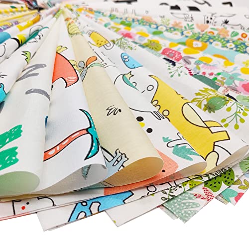 56pcs Cotton 9.8” x 9.8”(25cm x 25cm) Quilting Fabric Bundles, Pre-Cut Squares Sheets for Patchwork Sewing Quilting Crafting, No Repeat Patterns. - color: A-3