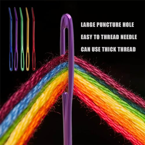 10Pcs Yarn Needles - Bent Tapestry Needles for Crochet, Wool & Weaving