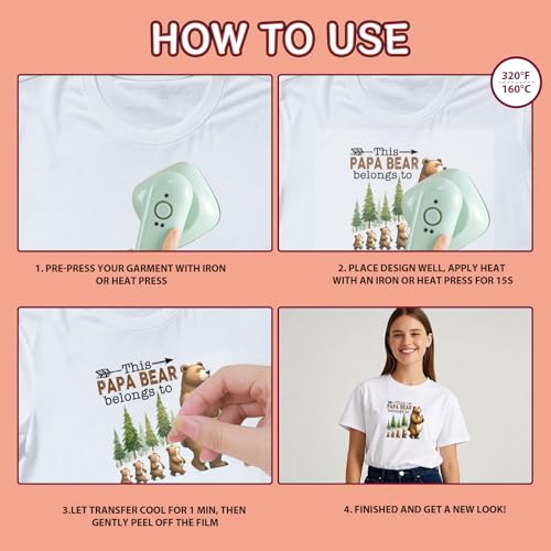 Dtf Transfers Ready to Press - 20Pcs Funny Dad Iron on Transfers for Tshirts, Father's Day Iron on Decals Patches, Dad Quote Heat Transfer Vinyl Stickers for Clothing Pillows Bag DIY Crafts - color: Funny Dad 509