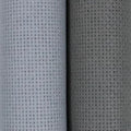 KCS 2 pc of 15" x 18"(38cmx45cm) 16 Count Cross Stitch Cotton Aida Cloth Needlework Fabric Box (Light Grey+Medium Grey,16CT) - color: Light Grey+medium Grey, size: 16CT