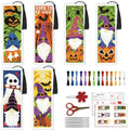 ACRNIGHEET 6PCS Cross Stitch Bookmark Kit (Halloween Dwarf Pattern) - style: Halloween Dwarf Patterns