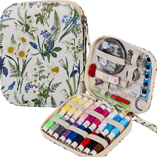 Bobode Printing Sewing Kit Travel Basic Sewing Kit for Adults - color: Bluebell