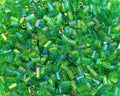 Glass Bugle Tube Beads 1400Pcs/30g Mini Seed Beads 2 * 3mm Small Craft Loose Spacer Bead for DIY Bracelets Necklace Earring Jewelry Making (Grass Green) - color: Grass Green