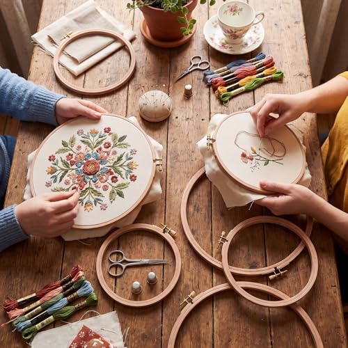 Novabright 3 Wooden Embroidery Hoop Holder Legs, 5"-10" Frame Holder Stand