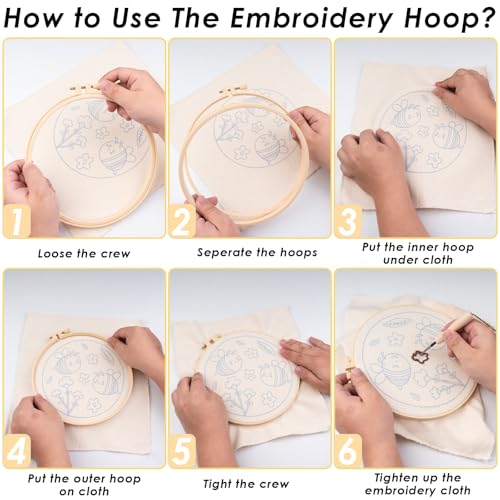 Punch Needle Kit for Adults Beginners - 3 Sets DIY Embroidery Starter Kit - color: 02-beauty