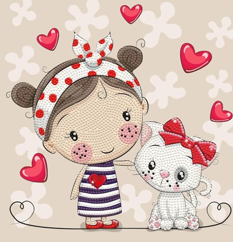 DIAMOND DOTZ Good Friends Love Diamond Painting Kit for Adults with Gems - color: Good Friends