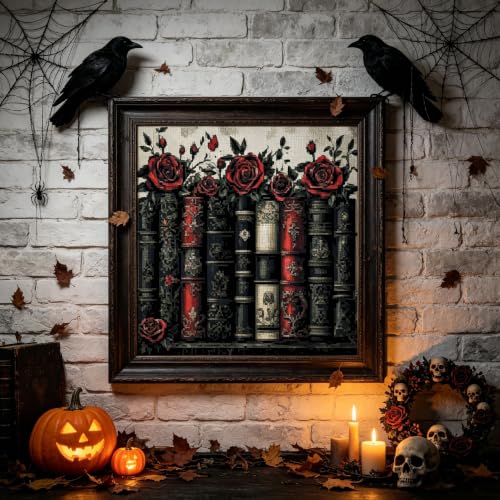 Halloween Needlepoin Stamped Cross Stitch Embroidery Kits Arts and Crafts - color: J195-01