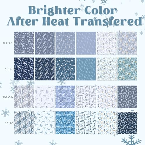 HTVSTD Winter Sublimation Transfer Ink Paper 12 Sheets 12 * 10in - color: fall 16