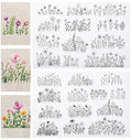 25PCS Embroidery Transfer Patterns, 2 Sheets Embroidery Patterns Water Soluble for Hand Sewing Needlework Beginners (11.7 * 8 Inch)