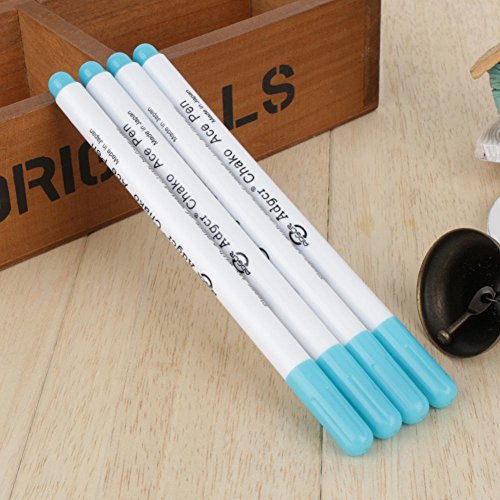 YUYTE Water Erasable Pen Water Erasable Ink Pens 1mm Fabric Markers Air Erasable Pen/Water Soluble Pens for Fabric Cloth - Blue