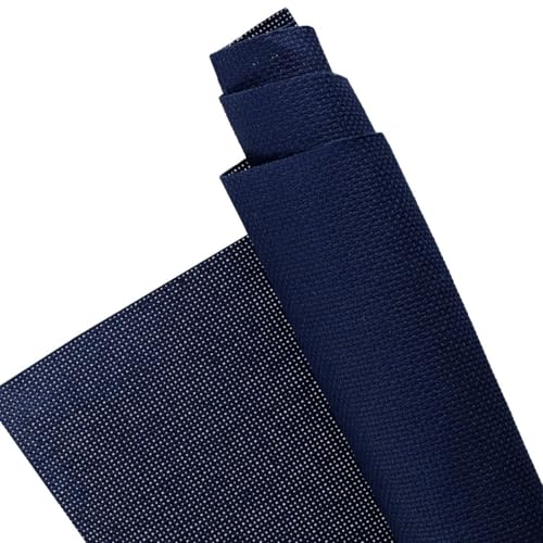 Essentials By Leisure Arts Aida Cloth, 18 Count, Navy, 3pc, Bulk, Cross Stitch Fabric, Embroidery Fabric, Cross Stitch Supplies for Crafting, Stitching, and Sewing Projects 30x36 - color: Navy