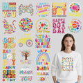 Dtf Transfers Ready to Press - 20Pcs Happy Dot Day Iron on Transfers for Tshirts, International Dot Day Iron on Decals Patches, Teacher Kids Colorful Heat Stickers for DIY Clothes Bags Pillow - color: Happy Dot Day928