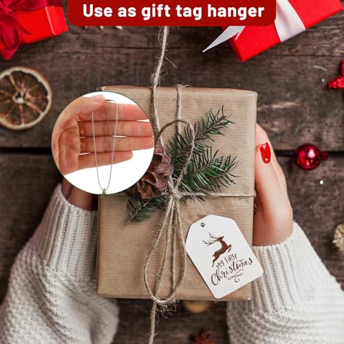Shappy 1000 Pcs Christmas Ornament Hooks, Silver - color: Silver