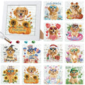 Trandraft 13 Pcs Dogs Holiday Small Diamond Art Kits for Adults Craft DIY - style: Dog Style