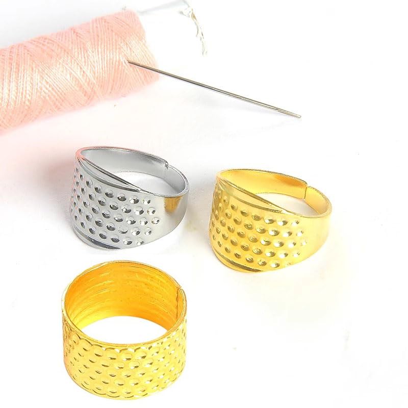 Bouclel 8 PCS Knitting Thimble,Sewing thimbles,Sewing Finger Protector,