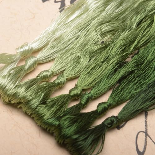 100% Mulberry Silk Embroidery Thread 8 Colors 110m Each (45) - color: 45