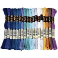157.5 Yards Variegated Embroidery Thread for Hand Sewing Making - color: Blue Gray Color