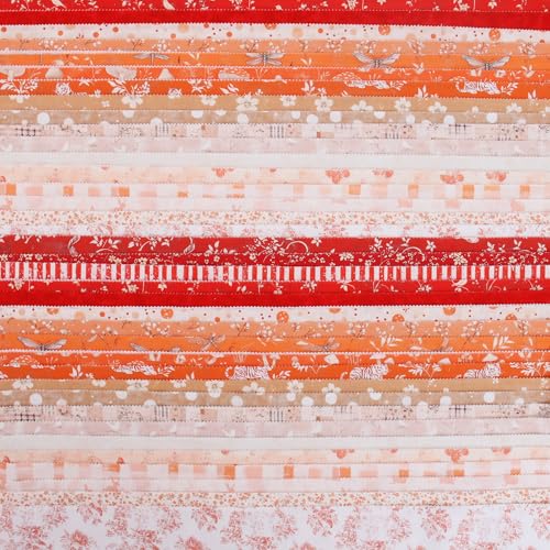 Threadart Sunrise Prints Jelly Roll - 40 Precut 2.5" Cotton Strips - color: Sunrise Prints