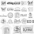 Dazoratix Christian Iron on Transfers - 20 Sheets Bible Verse DTF Ready to Press Heat Patches Boho Religious Faith Quotes Vinyl Stickers Decals for T Shirts Clothes Pillow Bag Hat Appliques DIY Crafts - style: Bible Verse