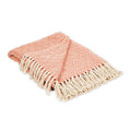 DII Diamond Throw Collection Cotton Woven, 50x60, Spice - color: Spice