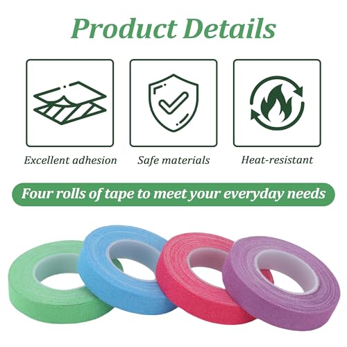 Eiodoni 4 Rolls Thimble Tape for Hand Sewing, Self Adhesive