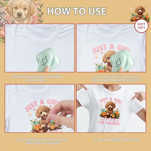 Dtf Transfers Ready to Press - 20Pcs Dog Mom Iron on Transfers for Tshirts, Dog Owners Iron on Decal Patches, Pet Animal Lovers Heat Sublimation Stickers for DIY Clothes Hat Bags Pillows Gifts - color: Dog Mom185