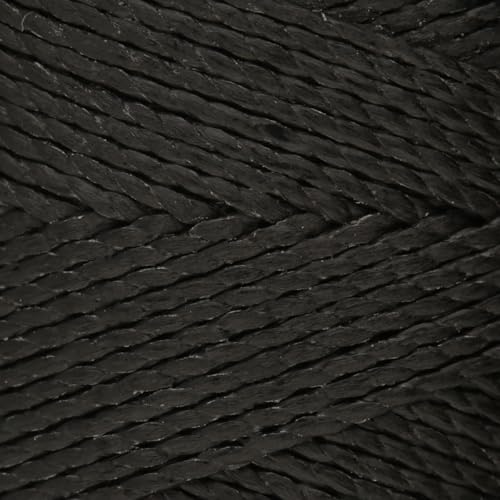 The Beadsmith Knot It Waxed Polyester Cord – Black Color – 0.7mm Diameter – Light Wax, 144 Meters (472 Feet) Per Spool – Make Jewelry, Macrame, Friendship Bracelets and DIY Crafts - color: Black