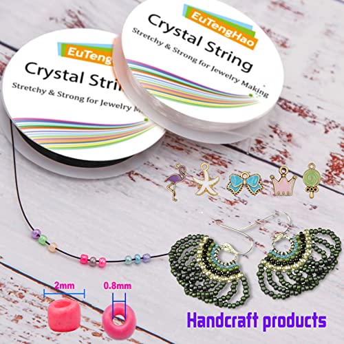EuTengHao 18000Pcs Pony Seed Beads 2mm Glass Beads Waist Beads with Tweezers Strings for DIY Bracelet Necklaces Earring Jewelry Making Crafts (750 Per Color, 24 Colors) - color: Striking Color