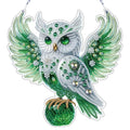 STGLCR Diamonds Art kit for Adult,Owl Pendant Diamonds Painting Art Kit,7.79x7.59inch Acrylic Diamonds Painting Board Kit Ornament, Special Crystal Diamond Hanging Ornament - color: Owl