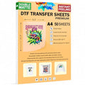 DTF Transfer Film Sheets A4 (8.3 x 11.7 inch) | Premium Hot & Cold Peel | Double Matte Anti-Static PET | 50 Pack | Heat Press Paper | ET8550 L1800 XP15000 XP600 R1390 I3200 TX800 5113 - size: Premium (50 Sheets)