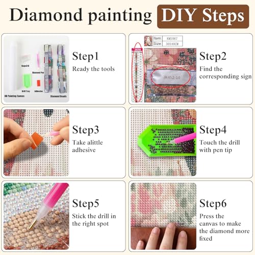 Halloween Diamond Painting Kit for Adults, Witch Hat Diamond Art Kit - color: KM1258-1