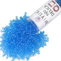 Miyuki Delica Seed Beads - color: DB0787 - Dyed Matte Transparent Aquamarine
