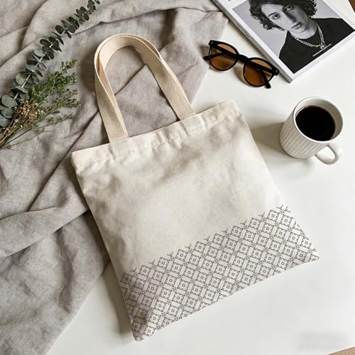 TWINKLEMON 15 Sheets Water Soluble Sashiko Embroidery Pattern Stabilizers - color: White & Black - Style 1