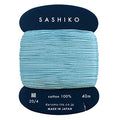 Yokota Daruma Sashiko Thread Single and Variegated Color (Water Blue, Thin 40M Card) - color: Water blue