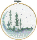 Forest Counted Cross Stitch Kit with Hoop