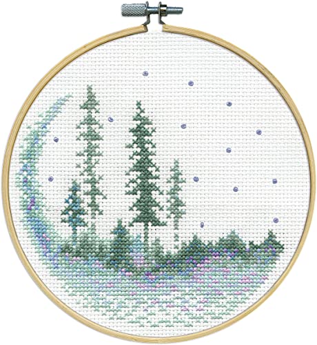 Forest Counted Cross Stitch Kit with Hoop